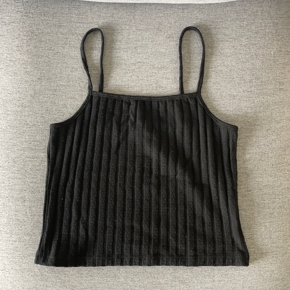 SOLD / Single black cropped tank or BUNDLE OF 3